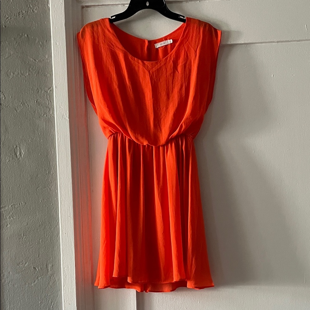 Lush Vibrant Orange Mini Dress